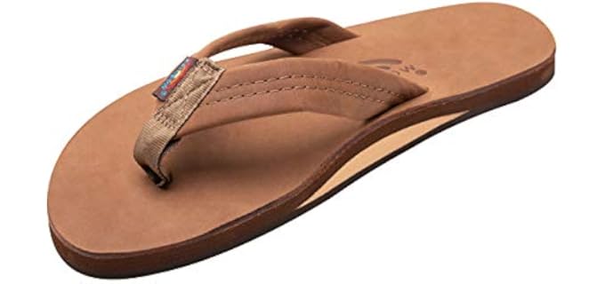 Rainbow Men's Single Layer - Flip Flops for Narrow Feet