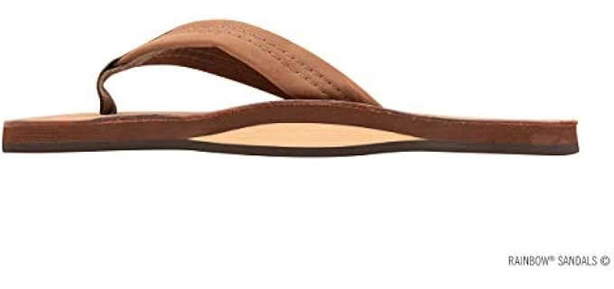 Rainbow Men's Single Layer - Flip Flops for Narrow Feet