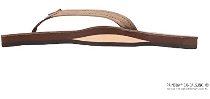 Rainbow Women's Single Layer - Flip Flops for Narrow Feet