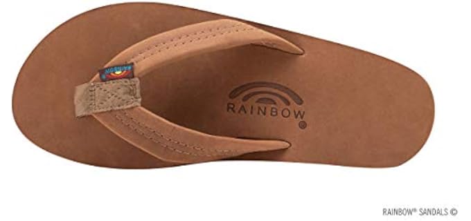 Rainbow Men's Single Layer - Flip Flops for Narrow Feet