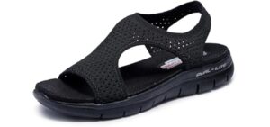 Skechers Women's Flex Appeal 2.0 - Long Distance Walking Sandals