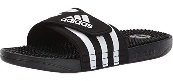 Adidas Women's Addisage - Wide Width Massaging Slides for Edema