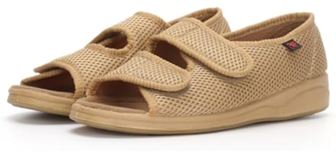 Omcam Women's Open Toe - Wide Width Orthopedic Edema & Hallux Rigidus Sandals