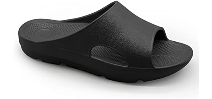 Pure Stride Men's Kiwi - Slide Sandals for Hallux Rigidus