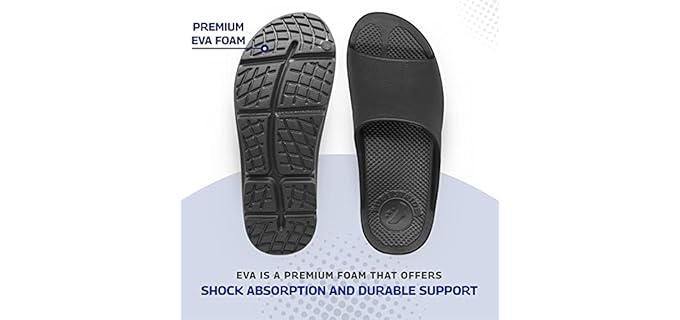 Pure Stride Men's Kiwi - Slide Sandals for Hallux Rigidus