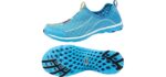 Aleader Men's Water Shoes - Closed Snorkeling Sandal