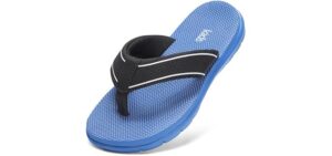 STQ Unisex Lightweight - Flip Flops for Kids