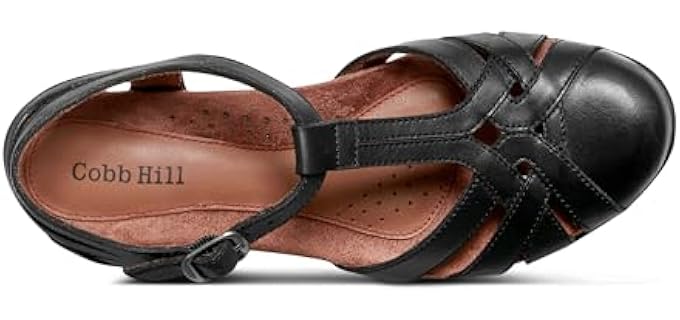 Cobb Hill Women's Aubrey - Sandal for Cracked Heels