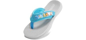 STQ Unisex Lightweight - Flip Flops for Kids