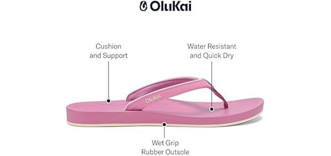 Olukai Girl's Kulapa - Flip Flops for Big Kids