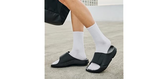 Oofos Men's Sport Flex - Slide Sandals for Plantar Fasciitis