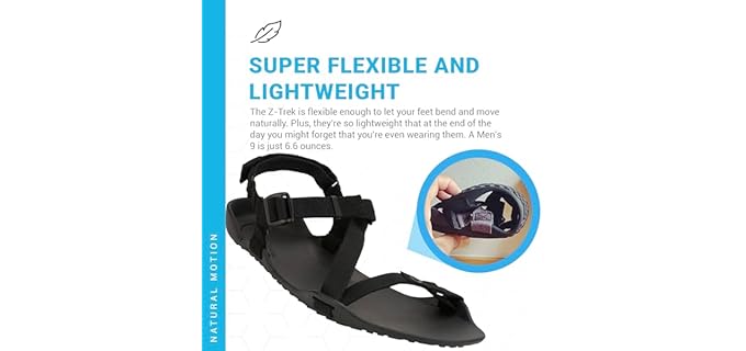 Xero Shoes Men's Z-Trek - Minimalist Trail Running Sandal